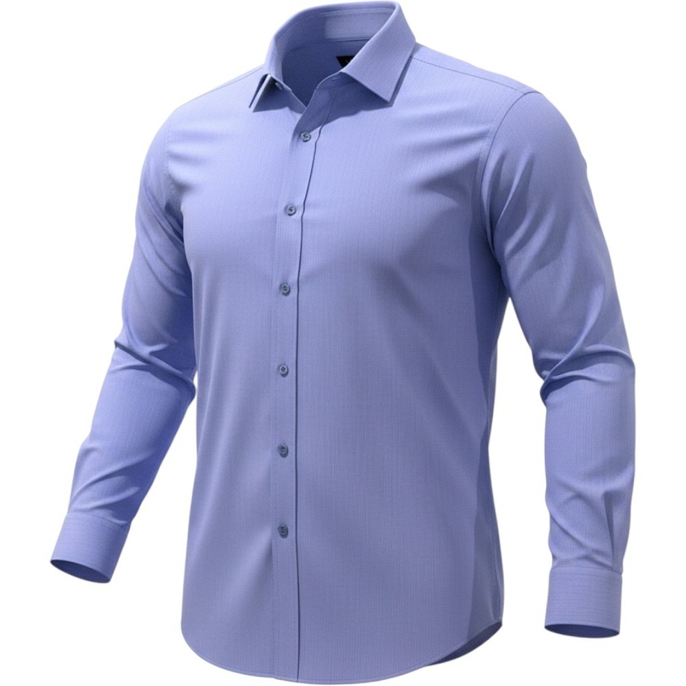 Versace V2 Jeans Couture Mens Blue Long Sleeve Button Down Shirt 17.5 33-34